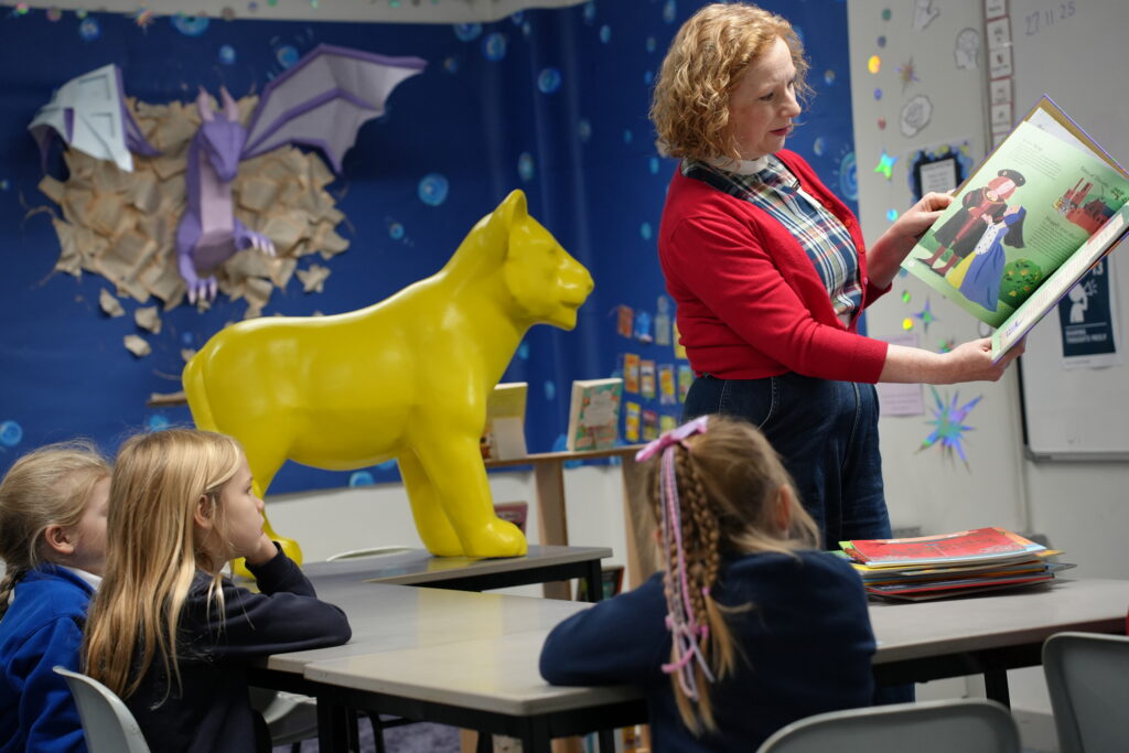Lydia Monks reading from one of her many children's books