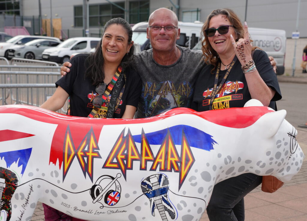 David Allen (pictured) and Craig Turver designed and painted the Def Leppard lioness together